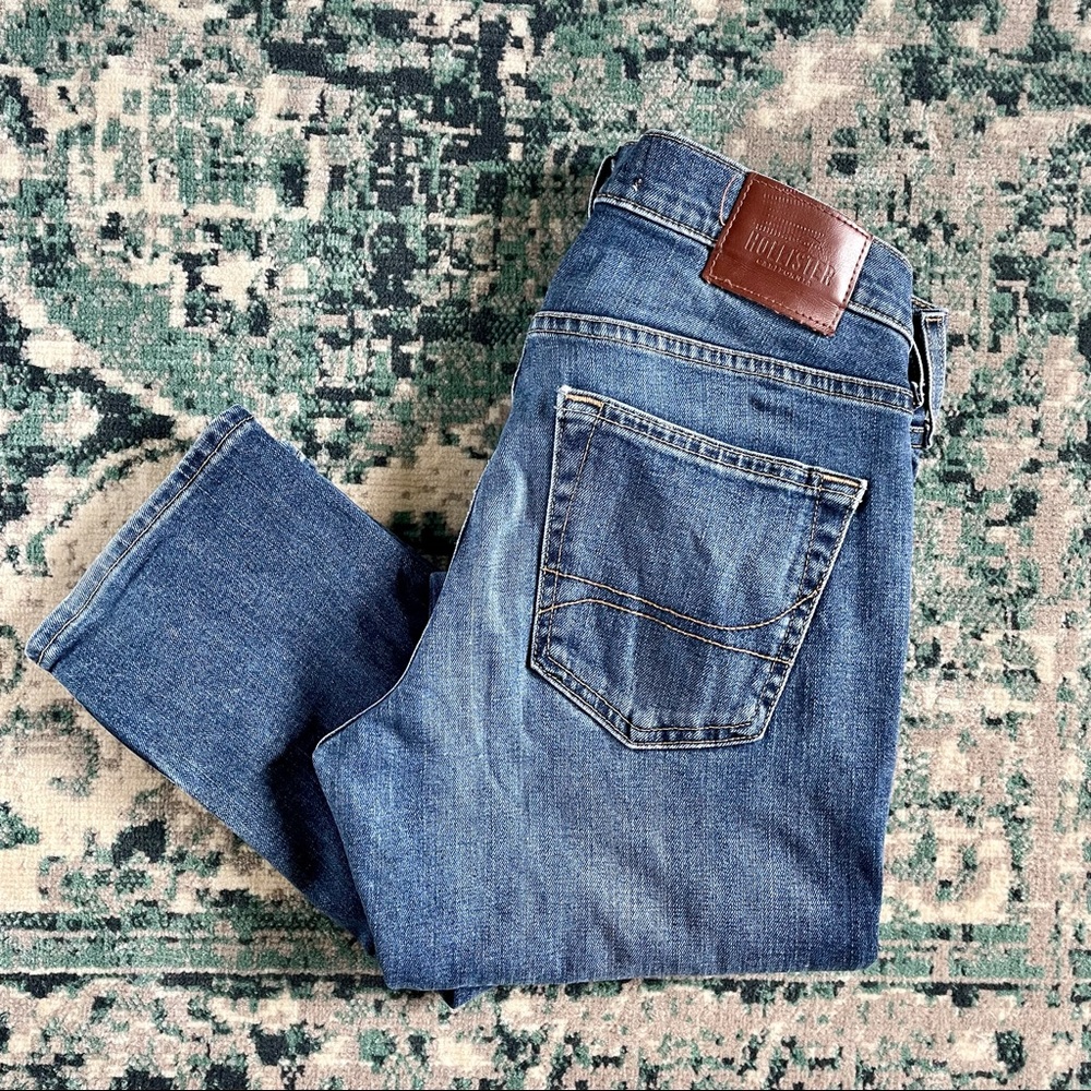 Hollister Men’s Skinny Fit Blue Jeans Size 30 x 32 Denim Pants